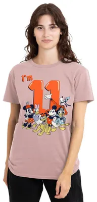 Obrázek produktu pro Tričko s motivem Disney Mickey Mouse a přátel, vintage design, dámské, růžové, velikost XXL