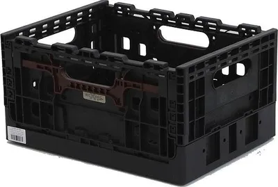 Produktbild von WICKED Smart-Kiste Schwarz mit braunen Griffen (recycelter Kunststoff)