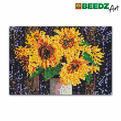 Image de Ses Creative Beedz Art Perles de fer Tournesols 30X45.5 Cm 7000 Pièces