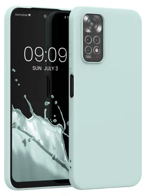 Produktbild von kwmobile Handyhülle für Xiaomi Redmi Note 11 / Note 11S Hülle - TPU Case - Kabelloses Laden - Schutzhülle Cover in Cool Mint