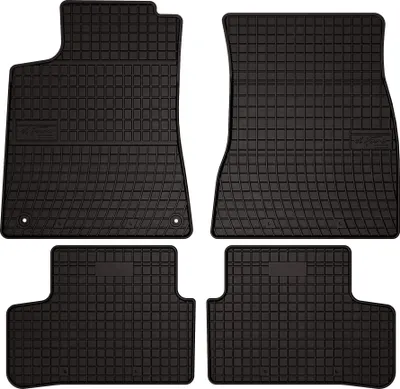 Image de Tapis de sol voiture en caoutchouc pour Mercedes B W247 (2018-, monospace) Noir, lot de 4 pièces, fixations
