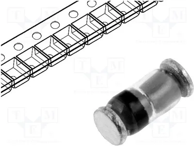 Zdjęcie produktu dla 10 sztuk: Diody prostownicze Schottky SMD, 50V, 0,2A, MiniM BAS86.115. Diody Schottky