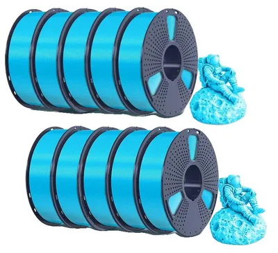 Obrázok produktu pre 3D tlačový filament, materiál PETG, kompatibilný s tlačiarňami FDM, farba: obloha (modrá)