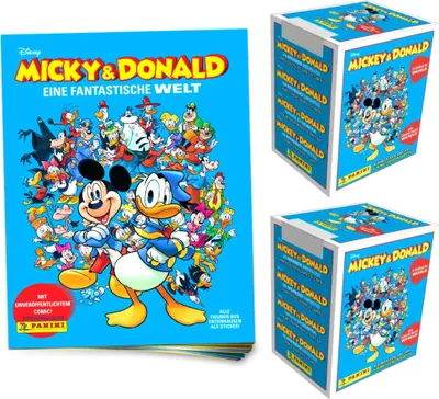 Produktbild von Mickey & Donald Sticker - Fantastische Welt Sammelsticker (2025) - 1 Album + 2 Display