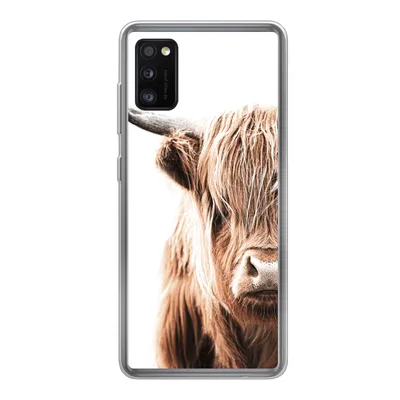 Produktbild von MuchoWow® Handyhülle Schutzhülle Hülle für Samsung Galaxy A41 Schottischer Highlander - Kuh - Tiere Silikon Softcase Handy Hülle - Mobiltelefon