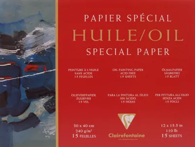 Produktbild von Clairefontaine 96493C, Kunstpapier, 240 g/m², 12 Blätter