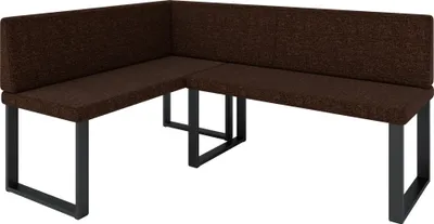 Obrázek produktu pro Rohová lavice AKIKO METAL Rohová lavice 142x196 levá - rohová skupina lavic pro vaši jídelnu, moderní kuchyni, posezení, jídelní kout. Ideální do kuchyně, kanceláře a recepce. Pevné a silné zpracování. Snadná údržba