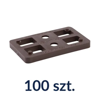 Produktbild von Distanzplatten 80x50x7 mm Kunststoff Abstandshalter bis 2 Tonnen 100 Stück