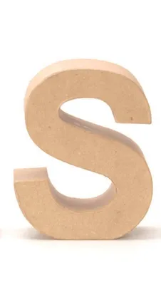 Produktbild von Glorex Papp-Buchstabe S 17,5 x 5,5 cm