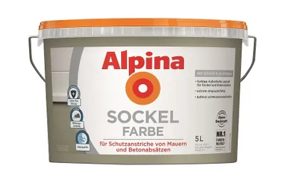 Produktbild von Alpina Sockelfarbe 5 Liter Schiefer matt