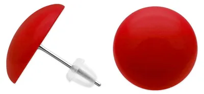Produktbild von Runde Ohrstecker Ø ca. 16mm in der Farbe  - rot