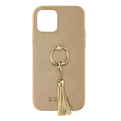 Obrázek produktu pro Apple iPhone 12 Pro Max Guess Pouzdro z umělé kůže s držákem na prsten - Zlaté
