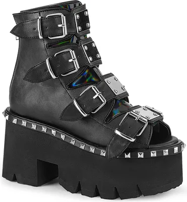 Produktbild von ASHES-70 Damen Booties von DemoniaCult, Schwarz  , EU 36, US 6