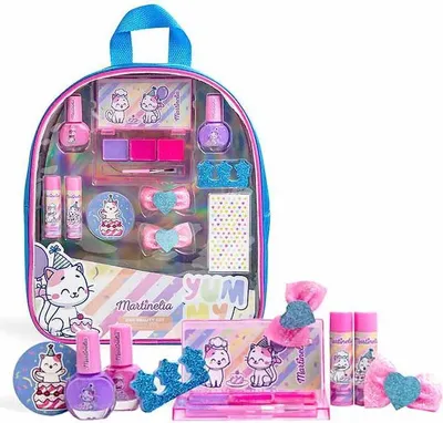 Produktbild von Martinelia | Kinder Kosmetikset Yummy - 1 Stck - Rucksack - Nagellackset - Spielzeug Schminkset