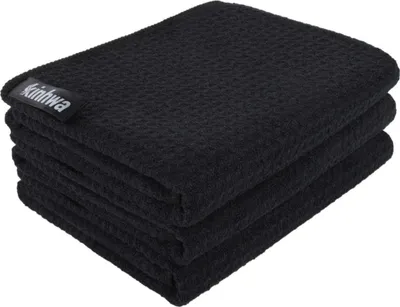 Produktbild von Spültuch Schwarz Mikrofasertuch Waffeltuch 40cmx70cm 3 Stück