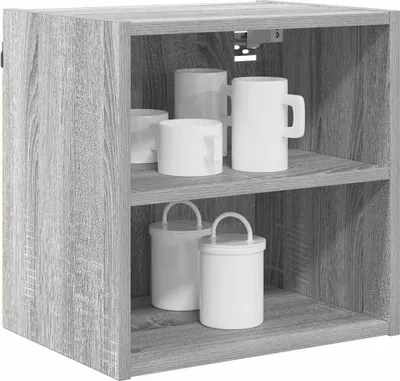 Produktbild von Eleganter Möbel Hängeschrank Graues Sonoma 40 x 29,5 x 40cm Holzwerkstoff - Küchenschränke CJG976098 - Küchenschränke