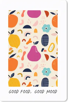 Produktbild von MuchoWow® Mauspad Mousepad Gutes Essen, gute Laune - Sprichwörter - Zitate - Essen 18x27 cm - Mousepads - Maus Mat - Pad - Mausunterlage