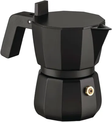 Obrázek produktu pro Alessi Moka - Kávovar na espresso, 1 šálek, černý