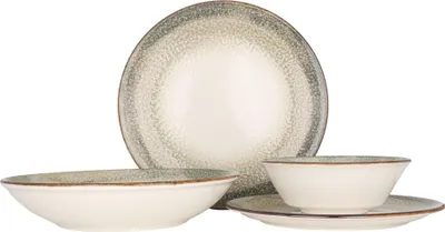Zdjęcie produktu dla Zestaw naczyń By Bone (duży)  – Spazio – 24 elementy – 6 osób – porcelana