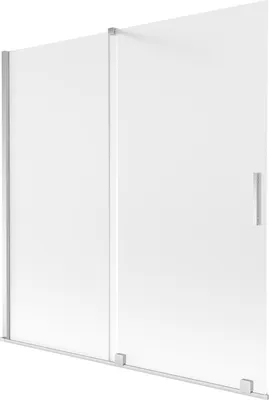 Obrázok produktu pre Mexen Velar 2-krídlová posuvná vaňová zástena 160 x 150 cm, matná, chróm - 896-160-000-31-01