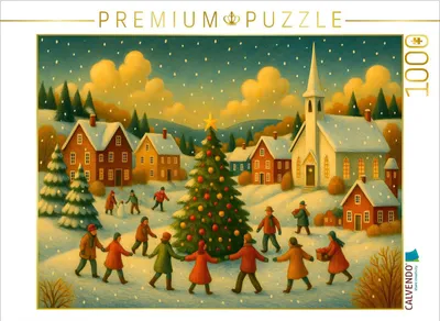 Produktbild von CALVENDO Puzzle Lichterglanz und Schlittschuhspuren | 1000 Teile Lege-Größe 64x48cm Foto-Puzzle für glückliche Stunden