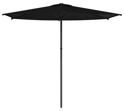 Zdjęcie produktu dla Parasol ogrodowy vidaXL, 270 x 270 cm, poliester, prostokątny, czarny