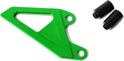 Productafbeelding van Motorfiets Kettingbeschermer - Tandwiel Cover - Onderhoud Motor - CNC Gefreesd Aluminium - Compact Formaat - Groen
