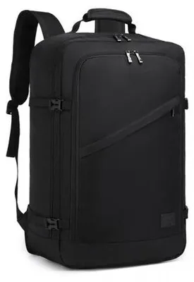 Produktbild von Handgepäck Rucksack Kabinenrucksack für Lufthansa Ryanair, Wizzair, TUI, Easy Jet 55x40x20 cm, für das Flugzeug, 40 l, Schwarz Expander 3.0