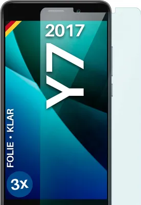 Produktbild von moex® 3x Schutzfolie kompatibel mit Huawei Y7 (2017) - Displayschutzfolie dünn Folie, Klar