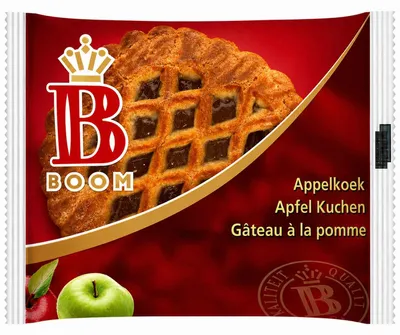 Produktbild von Boom Apfelkuchen 90g, KI-generiertes Bild