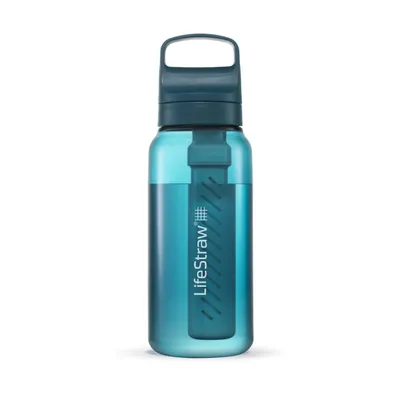 Produktbild von LifeStraw Wasserfilterflasche Go 2.0 Laguna Petrol 1 Liter-Blau
