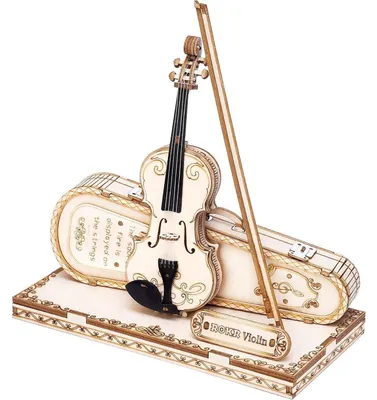 Productafbeelding van Puzzel, 3D houten bouwpakket, volwassenen, vioolmodel, "Violin Capriccio"