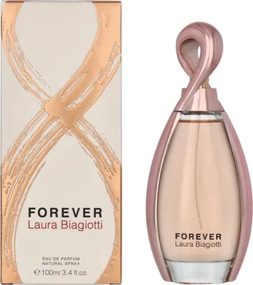 Produktbild von Laura Biagiotti Forever, Frauen, 100 ml, Apfel, Bergamotte, Schwarze Johannisbeere, Birne, Rosa Pfeffer, Praline, Rose, Tuberose, Violett, Benzoe, Moschus, Tonka-Bohne, Vanille, Spray