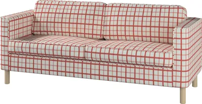 Produktbild von Dekoria Bezug für Pärup 3-Sitzer Sofa, rot-creme,