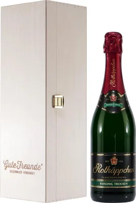 Produktbild von Rotkäppchen Riesling mit Geschenk-Holzkiste