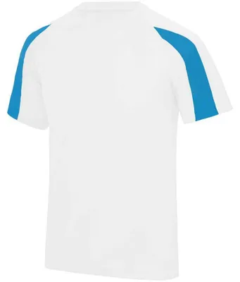 Image de AWDis Cool - T-shirt pour hommes/femmes Uni LT3669 (M) (Blanc arctique/Bleu saphir)