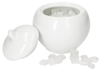 Obrázek produktu pro Tommy Cukřenka s víčkem Bílá porcelánová nádoba na cukrovinky