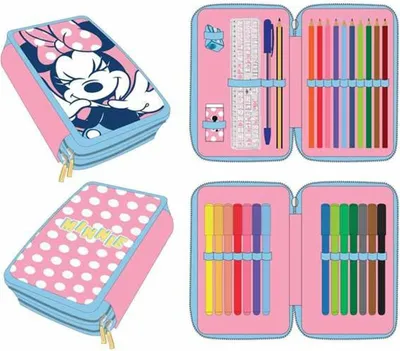 Zdjęcie produktu dla 2-warstwowy piórnik z wypełnieniem Disney Minnie