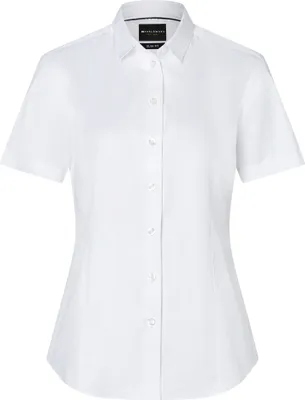 Produktbild von KARLOWSKY Damen Bluse ACTIVE-STRETCH Kurzarm Kent Slim-Fit Weiß L
