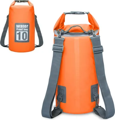 Produktbild von Drybag wasserdichter Seesack, Rollbeutel, Rucksack, Wassersack - orange, 10L