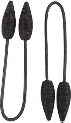Image de 2 pcs Clips Rideau Draperie Créative Fenêtre Twist Rideau Style Européen Sur Mesure Porte Rideaux Décoratifs Holdbacks,Noir