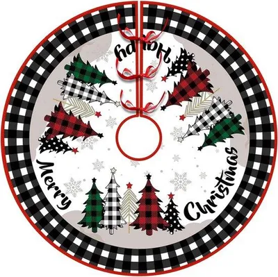 Productafbeelding van Ronde Kerstboomrok voor een Feestelijke Decoratie van de Boomvoet