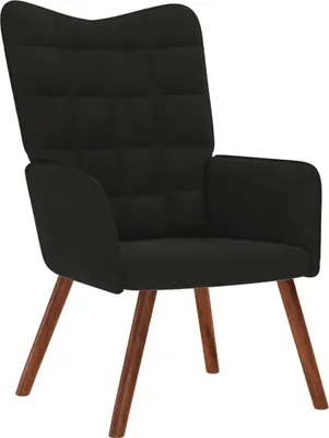 Obrázok produktu pre Relaxačné kreslo čierne zamat