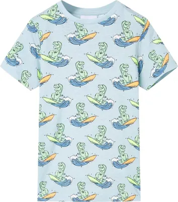 Imagen del producto de vidaXL: Pijama infantil de manga corta, color azul claro, talla 104