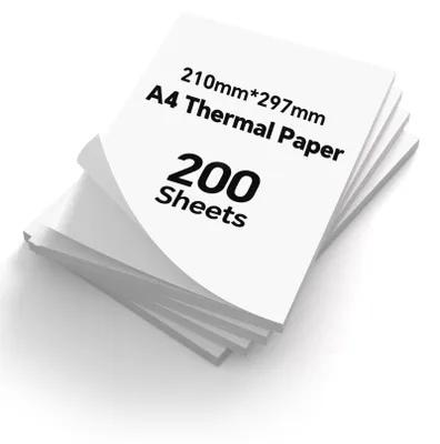 200 Blatt A4 Thermopapier 210x297 mm für Thermodrucker
