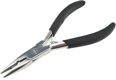 Imagen del producto de Pinzas para extensiones capilares - Acero inoxidable - 5 pulgadas - Negro - Para salón y uso en casa
