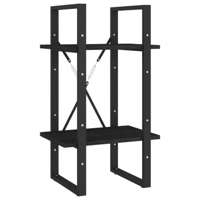 Zdjęcie produktu dla VidaXL 806416, Czarny, Metal, Drewno, Drewno sosnowe, 400 mm, 300 mm