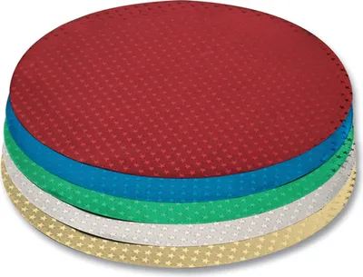 Produktbild von folia 9966/0 Faltblätter Alufolie mit Sternchenprägung, Ø 15 cm, mehrfarbig, 50-teilig (1 Set)