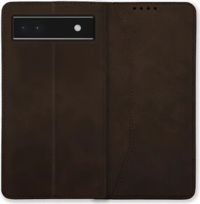 Produktbild von Bookstyle 'Premium' Schutzhülle Klapphülle Schutztasche Etui Cover für Google Pixel 6A - Coffee
