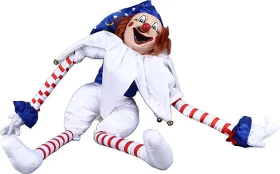 Produktbild von Halloween Clown Puppe Eerie Clown Puppe Dekoration Hanging Scary Clown Ornament für Horror-Themen-Aktivitäten